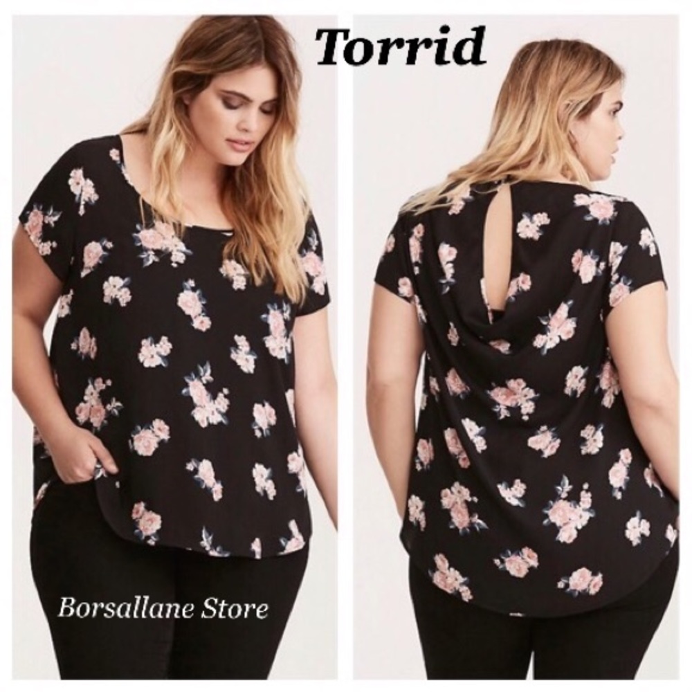 Torrid Floral Top Blouse Size 2